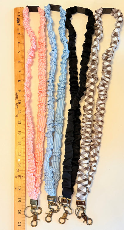 Scrunchie Lanyard with Name Disc