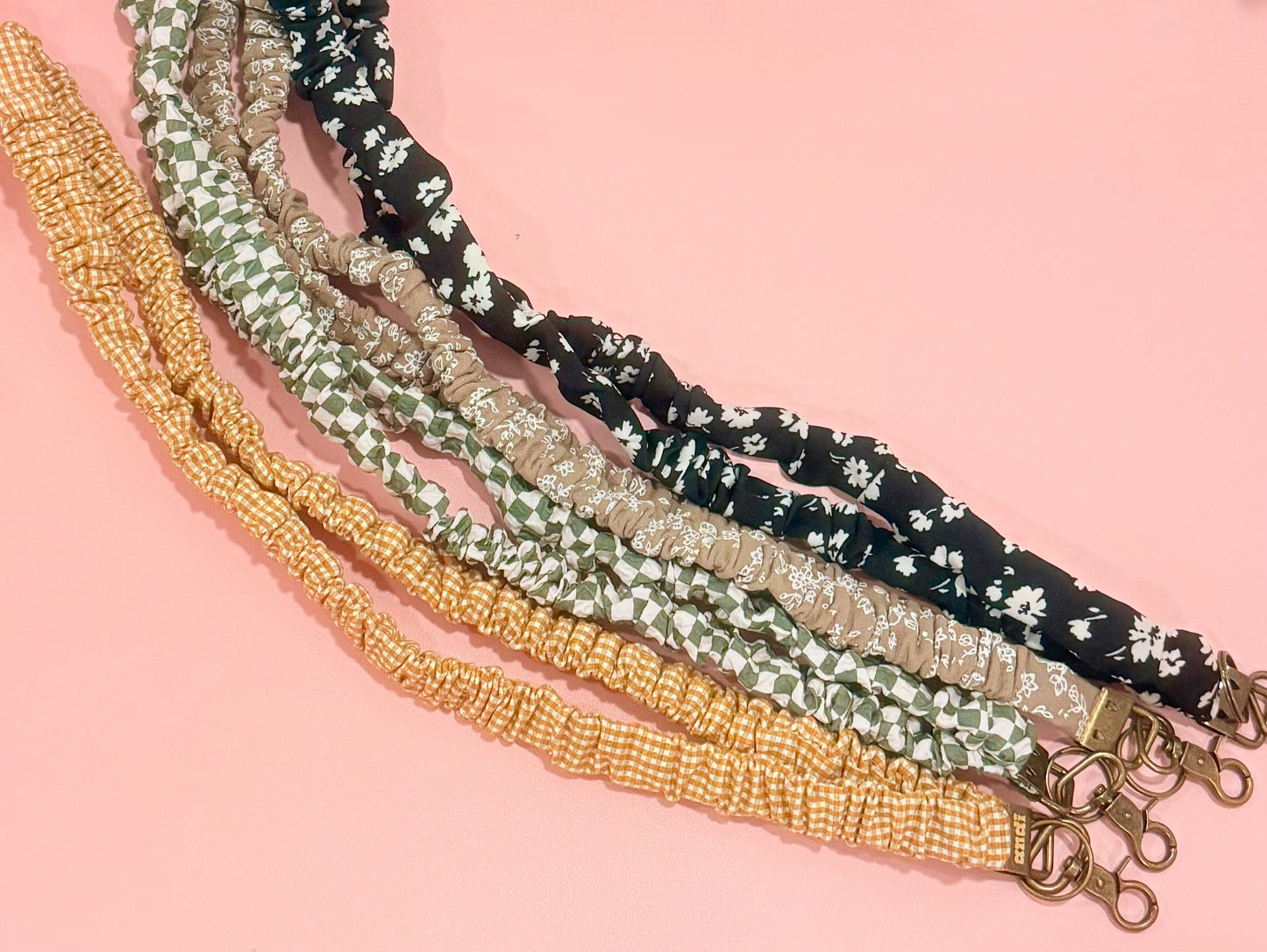 Scrunchie Lanyard with Name Disc