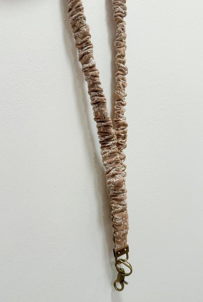 Scrunchie Lanyard with Name Disc