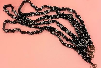 Scrunchie Lanyard with Name Disc