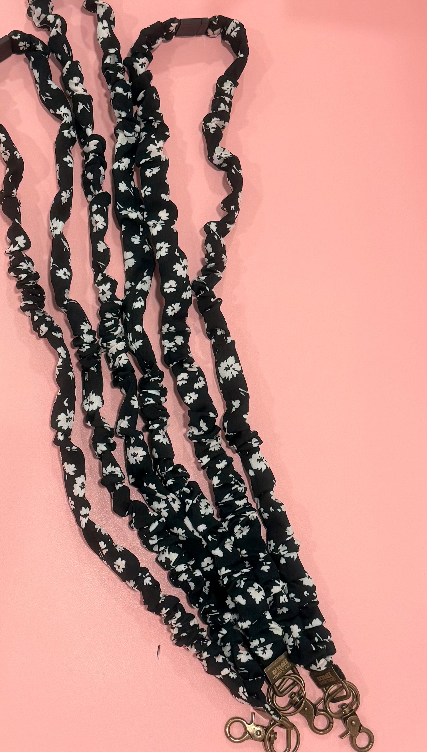 Scrunchie Lanyard with Name Disc