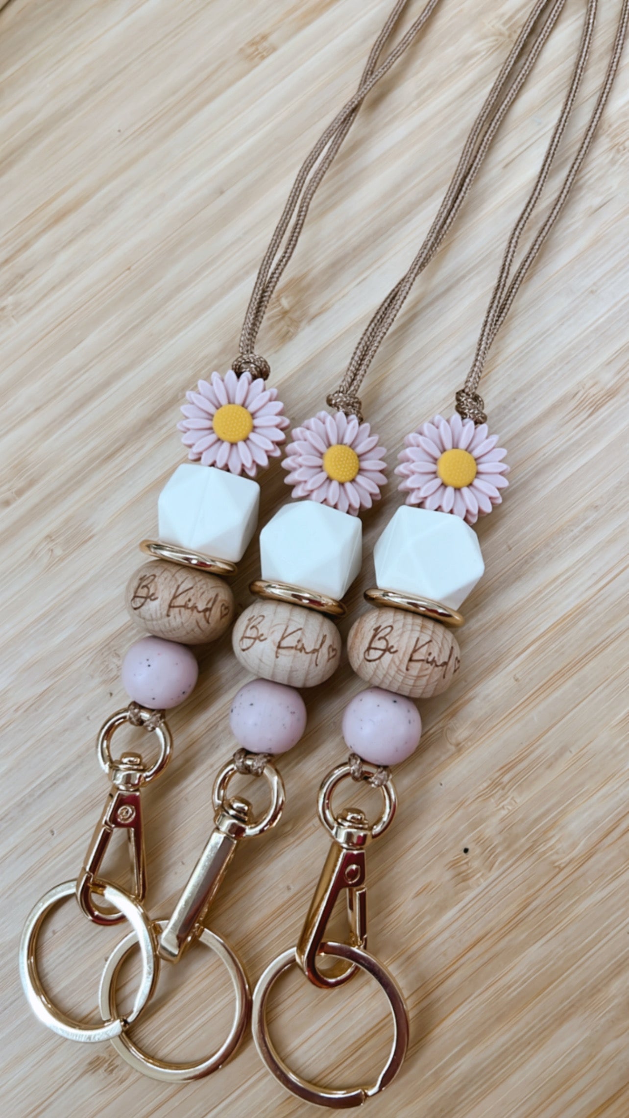 Be Kind | Daisy Flower Lanyard