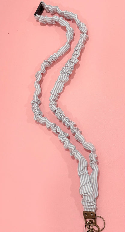 Scrunchie Lanyard with Name Disc
