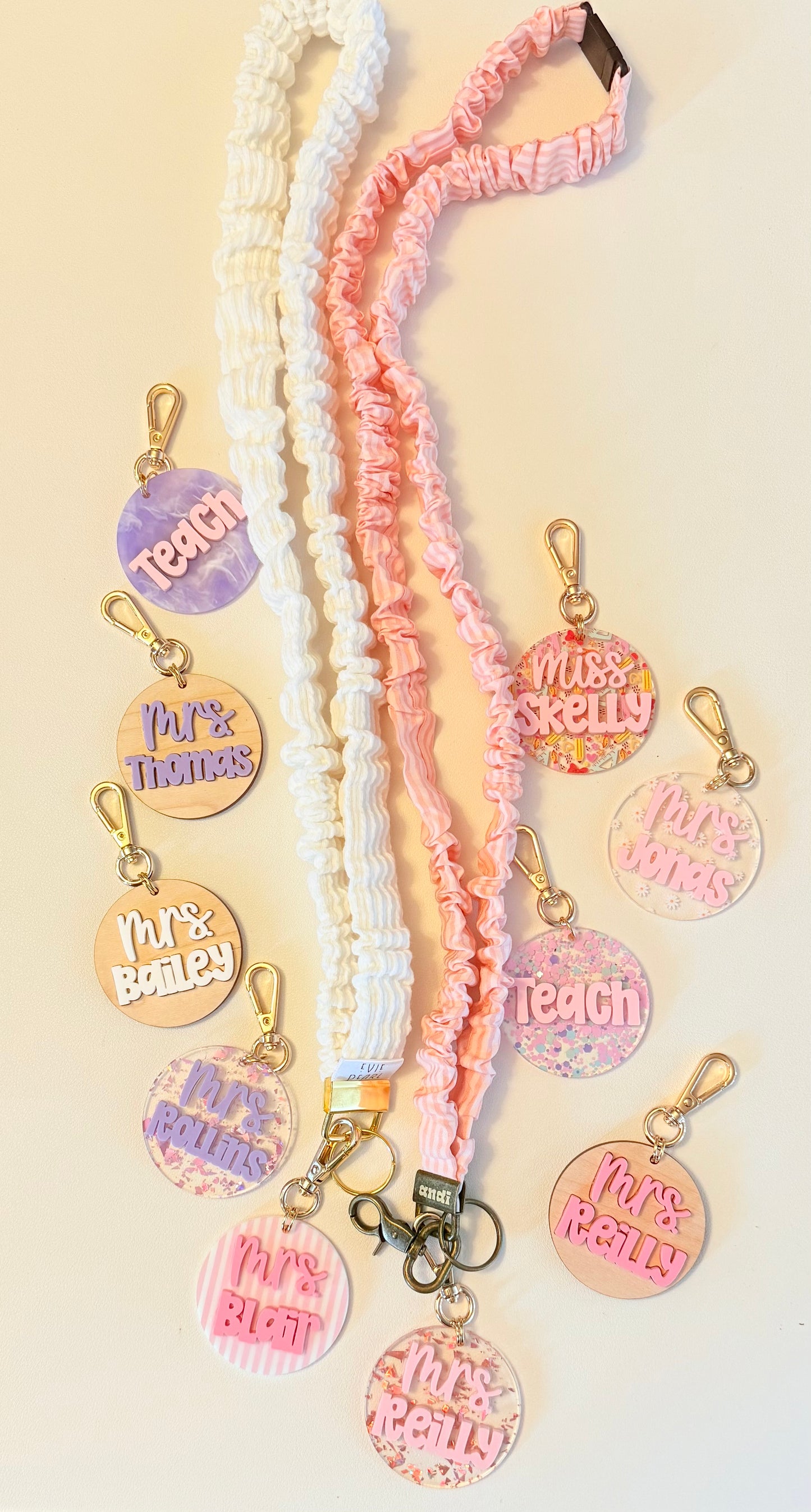 Scrunchie Lanyard with Name Disc