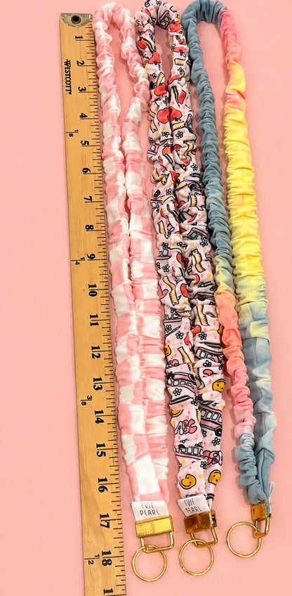Scrunchie Lanyard with Name Disc