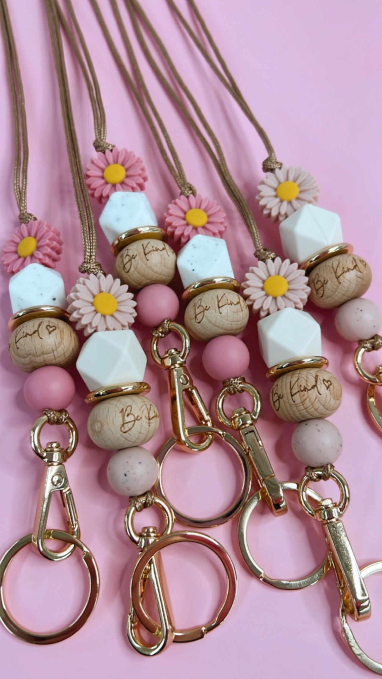 Be Kind | Daisy Flower Lanyard