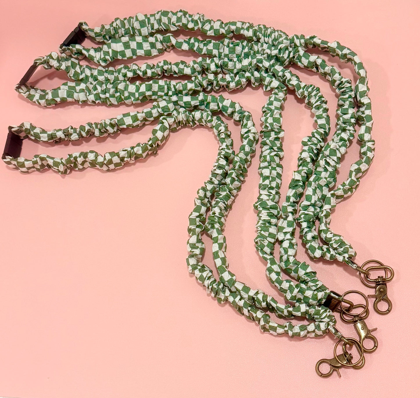 Scrunchie Lanyard with Name Disc