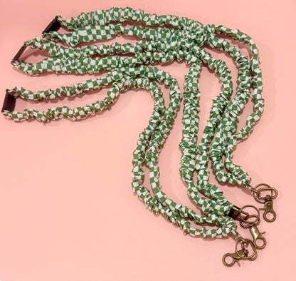 Scrunchie Lanyard with Name Disc