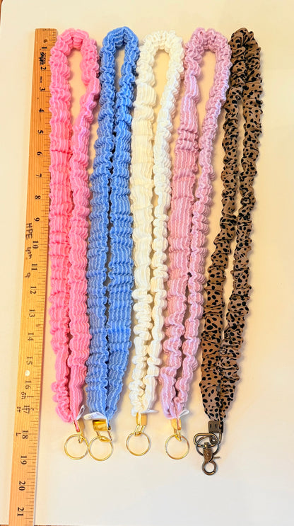 Scrunchie Lanyard with Name Disc