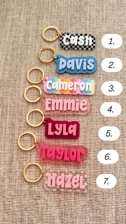 New * Personalized Keychains