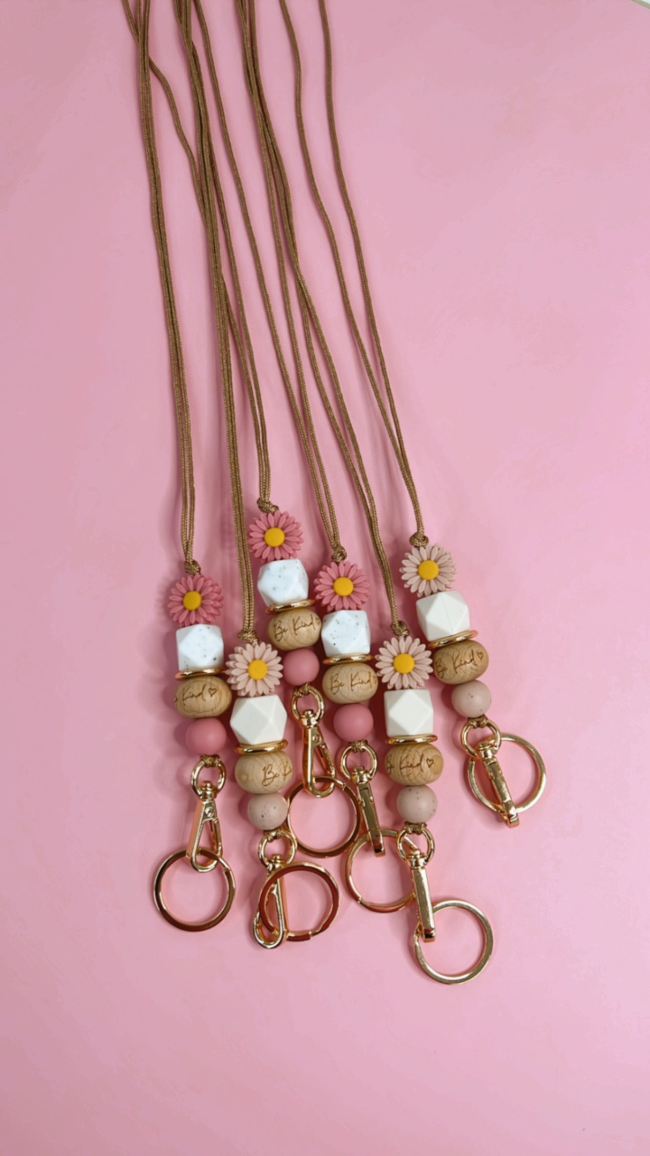 Be Kind | Daisy Flower Lanyard