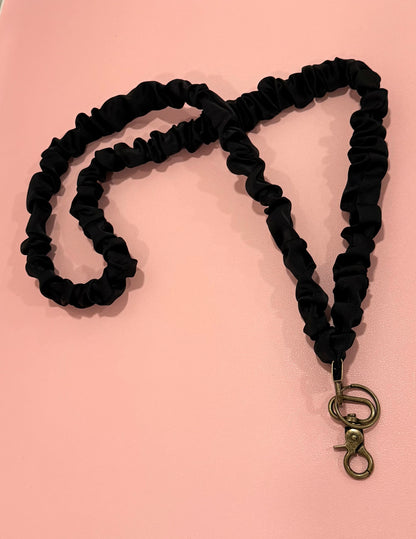 Scrunchie Lanyard with Name Disc