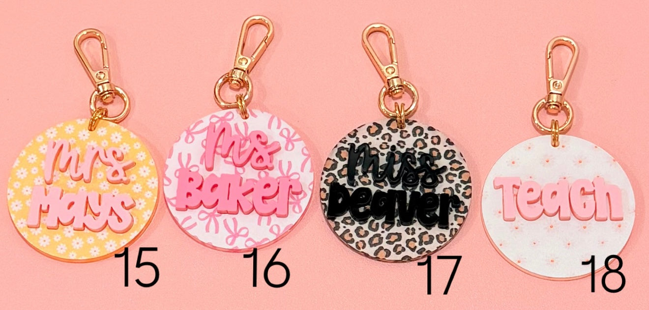 Scrunchie Lanyard with Name Disc