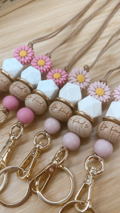 Be Kind | Daisy Flower Lanyard