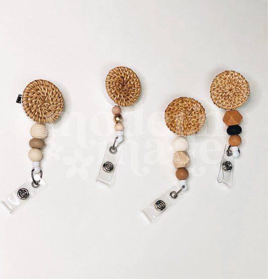 Rattan Badge Reel