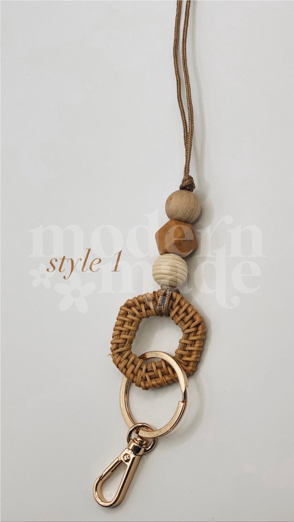 Rattan Teacher Lanyard