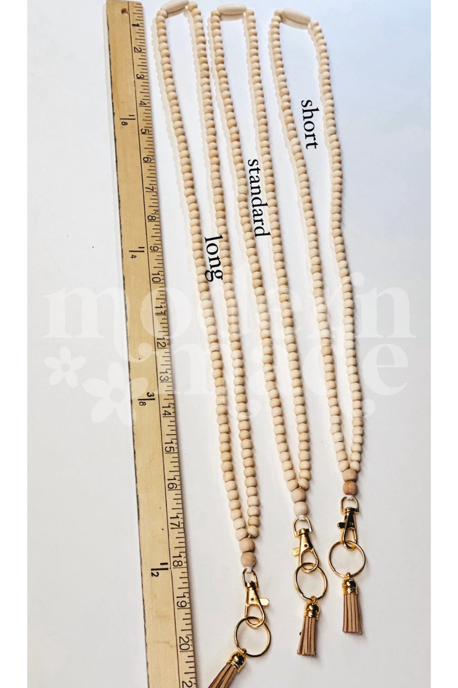 Medium Wood + Gold Teacher Lanyard